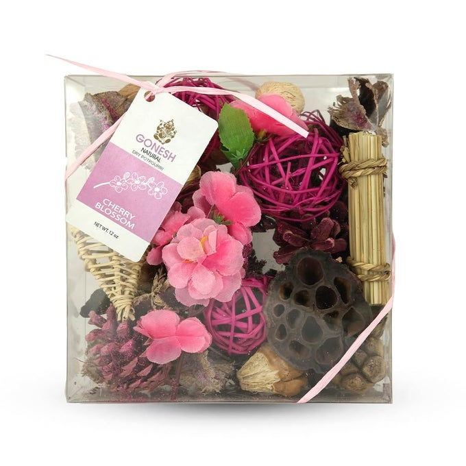 POTPOURRI HOME DECOR NATURAL BOTANICALS FRESH FRAGRANCES CHERRY BLOSSOM SCENT 12 OZ ACETATE GIFT BOX