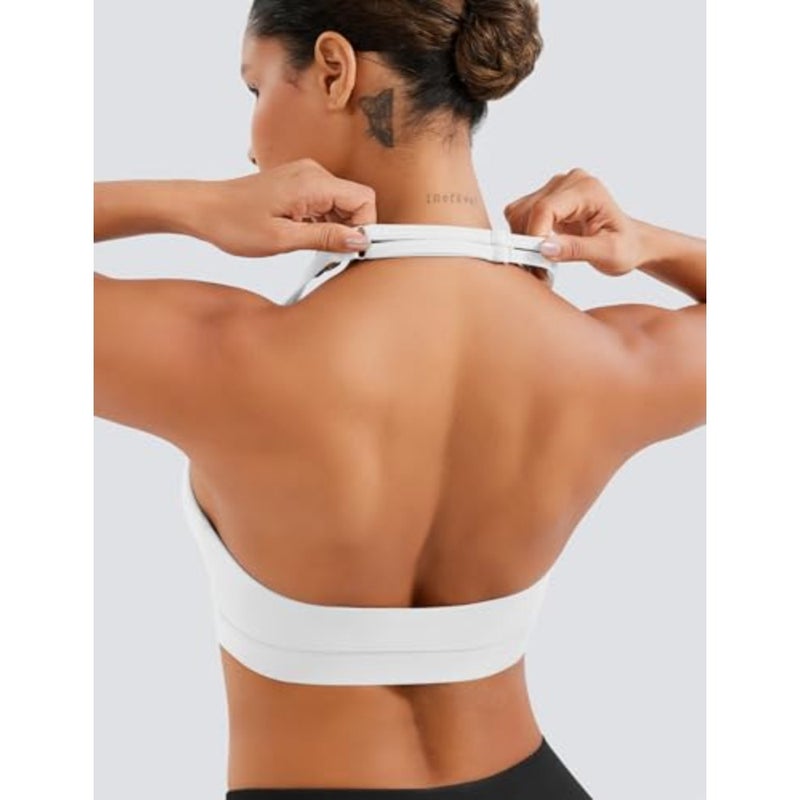 حمالة صدر رياضية من YEOREO LuxFlow Cross Over Workout للنساء بدون ظهر حمالة صدر رياضية مبطنة - Image 4