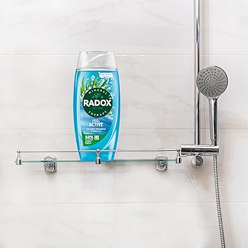 Radox Mineral Therapy Feel Active Shower Gel with Sea Salt Lemongrass Scent 225ml Pack of 6 - Image 4