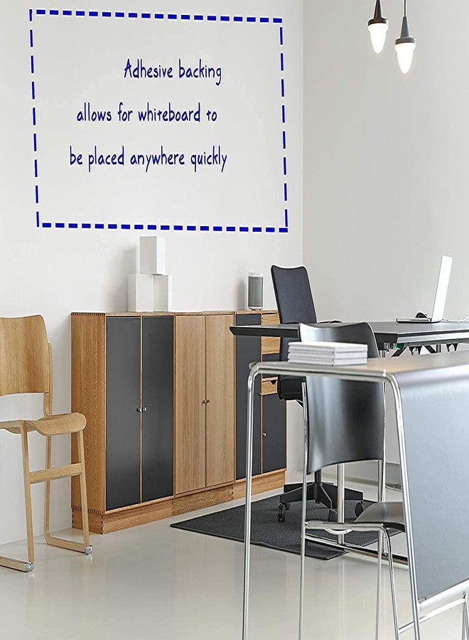 NAITIK CREATION ملصق سبورة بيضاء ذاتي اللصق من نايتيك كرييشن، قابل للإزالة، ملصق سبورة بيضاء جداري من الفينيل، ورق لاصق سهل التقشير واللصق للمدارس والمكاتب والمنازل والجامعات، ورق جدران للرسم للأطفال (45 × 200 سم) - Image 4