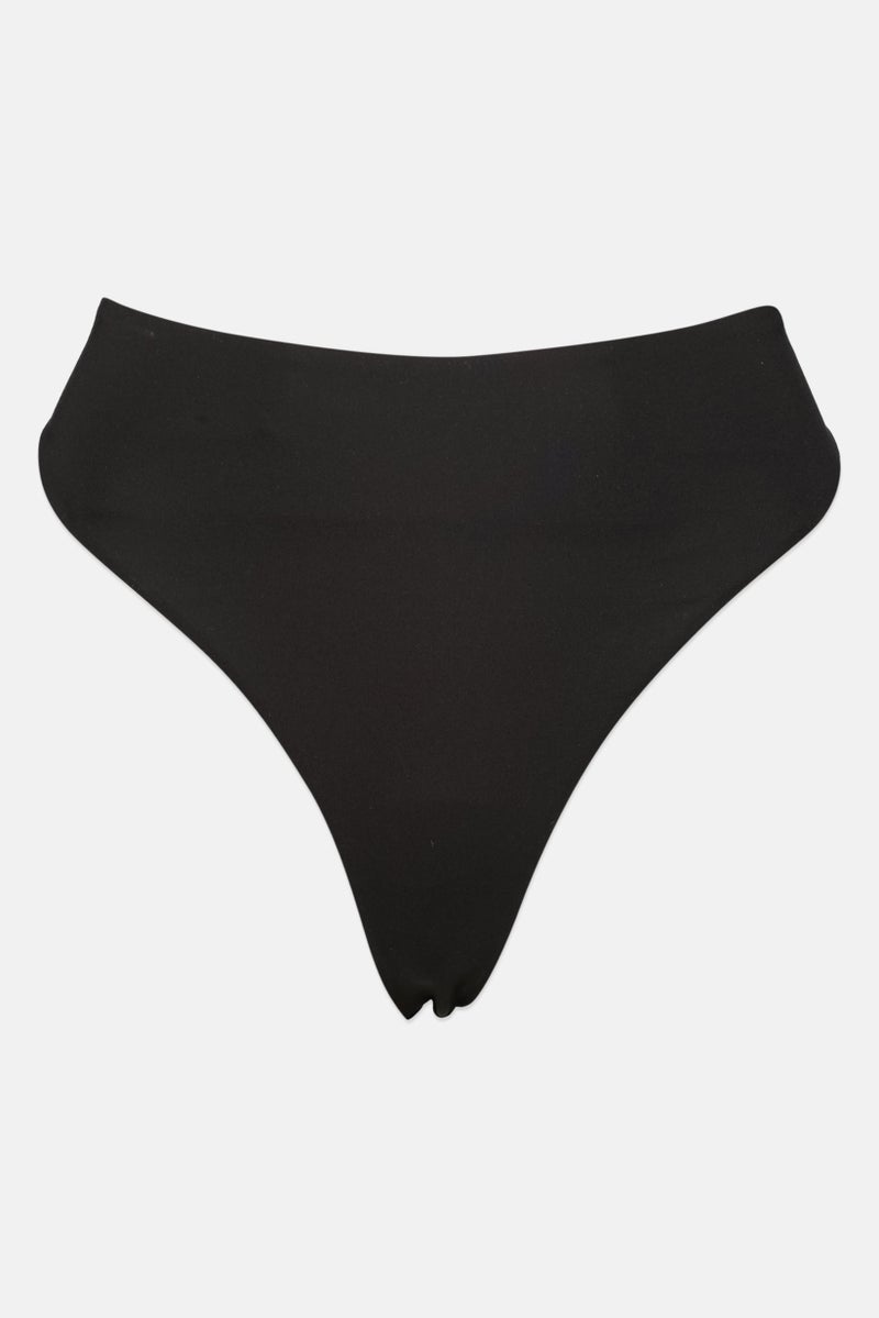 H&M Women Solid Bikini Bottom, Black  - Image 2