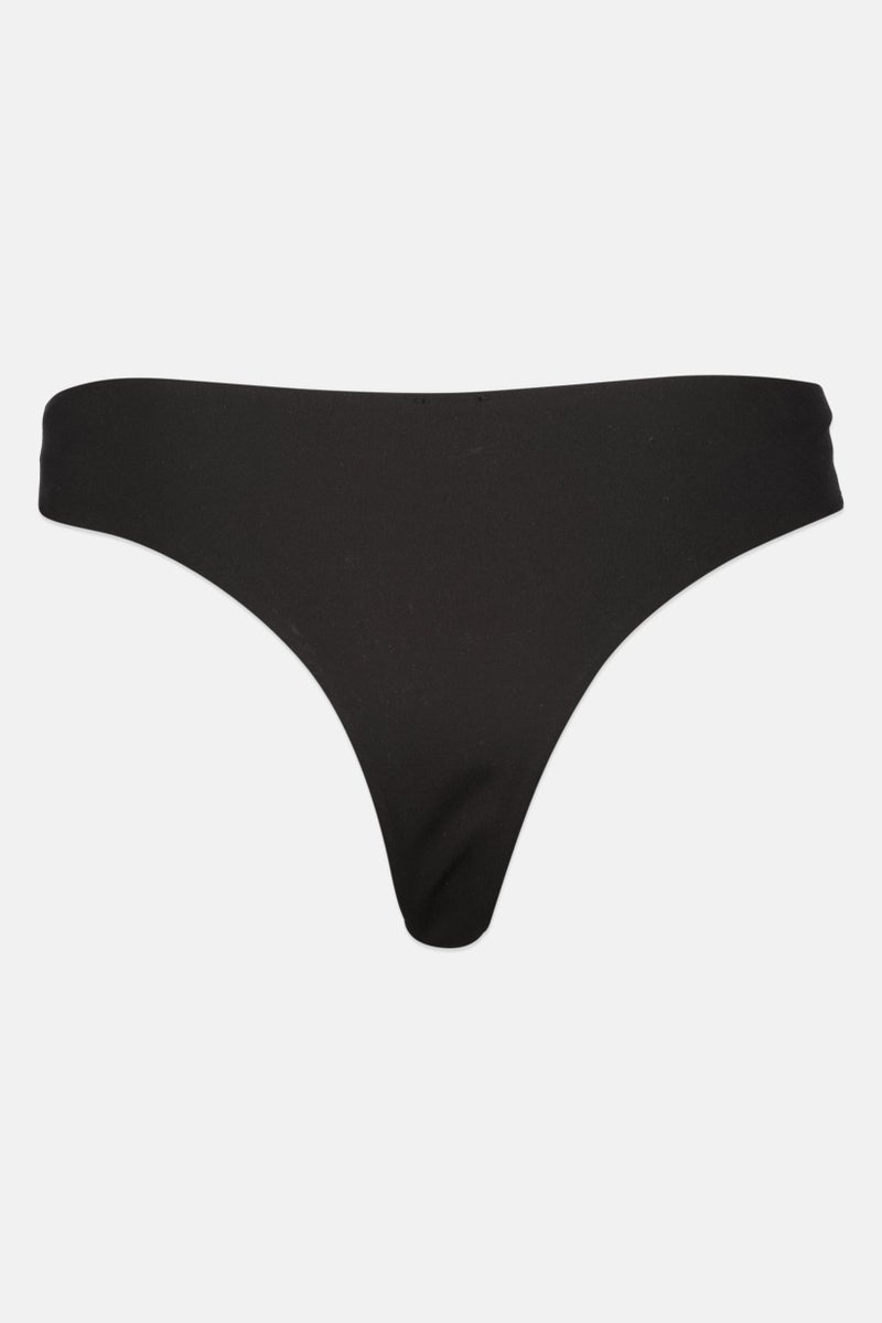 H&M Women Solid Bikini Bottom, Black  - Image 3