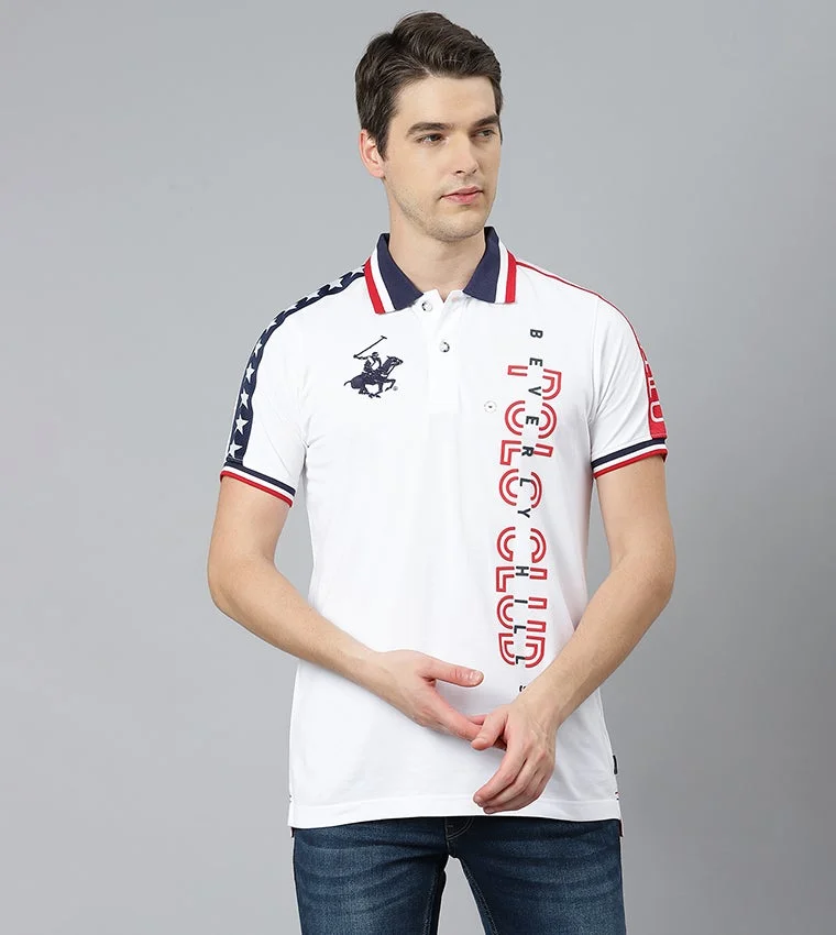 Beverly Hills Polo Club White Polo T-Shirt