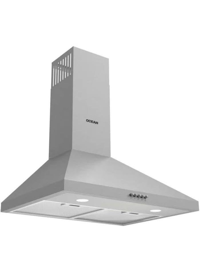 Ocean OWCHR66ICF, Built‑in Pyramids Chimney Hood, 60 cm, 650 m³/h, Stainless Steel - Image 1