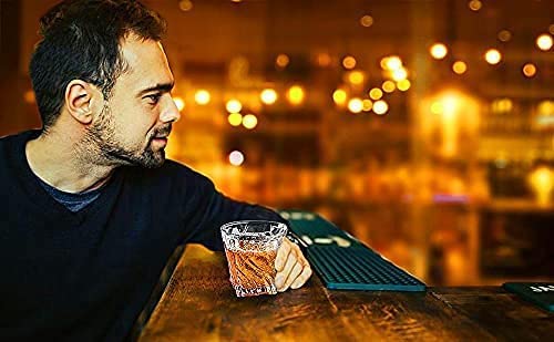 CRACK Whiskey Glasses Transparent Crystal Clear Twist Design 300 ml Premium Whisky Glasses Best for Whiskey Scotch Wine Beer Juice Water Event Parties Bar Restaurant Set of6 Twist - Image 4