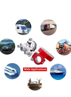 SYOSI Battery Terminal Connectors, Quick Release Car, Top Post 2pcs Clamps -12V 3-Way, Leisure Caravan, Motorhome Pair, Positive and Negative  - Image 4