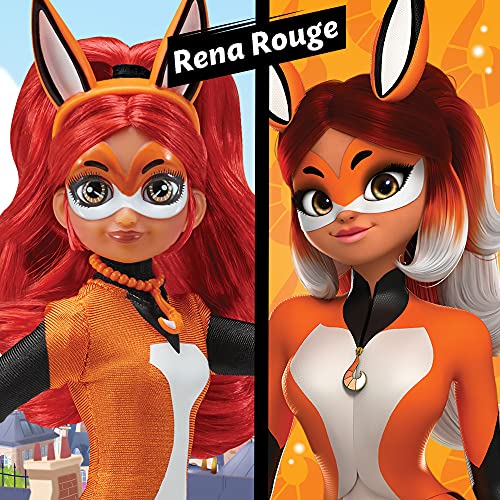 Miraculous Rena Rouge Doll 10.5" Fashion Doll with Accessories and Trixx Kwami by Playmates Toys, Orange - Image 5