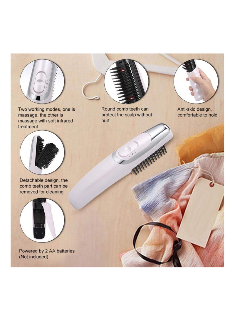 SYOSI Electric Massage Comb, Anti Hair Loss Tool Infrared Massager Brush Hair Growth Stimulator Scalp Massaging Comb Vibrating Hairbrush  for Hair Growth Stress Relief Deep Cleaning and Full Body Massage - Image 3