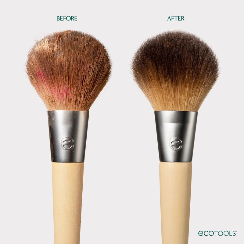 EcoTools Makeup Brush + Sponge Shampoo, Remove Makeup & Impurities From Tools, Sponges, & Puffs, Fragrance-Free Brush Cleanser, No Harsh Chemicals, Vegan, & Cruelty-Free, 8 fl. oz./236 ml. Bottle - Image 5