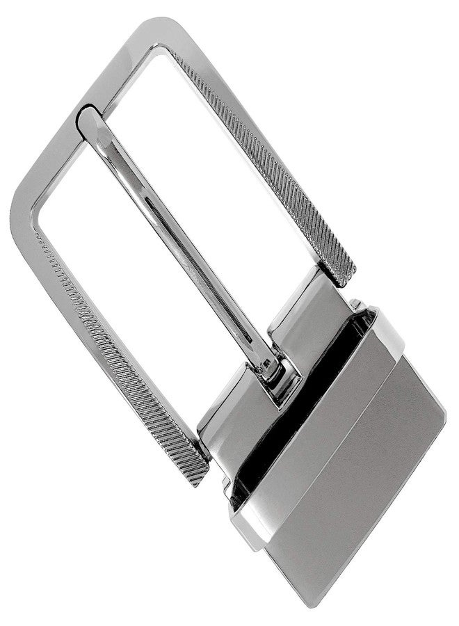 بيلتس.كوم مشبك حزام بديل قابل للعكس مصقول محفور قطريًا Z35289R - نيكل - Image 1