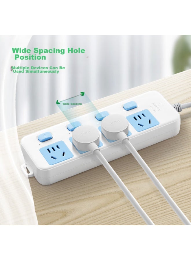 Bull Power Strip/extension Cord/power Bar/power Strip/power Board/power Strip 4 Outlets With Individual Switches, 5 Meters Long Gn-315 - Image 2