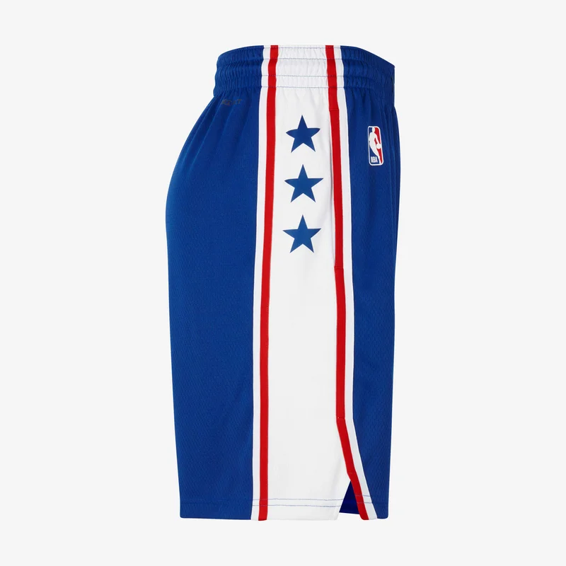 Nike Blue Men's NBA Philadelphia 76ers Icon Edition Replica Swingman Basketball Shorts for Men | Best Price UAE