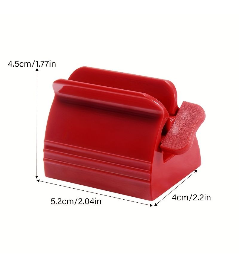 White Wall Mounted Toothpaste Squeezer Easy Push Dispenser For Complete Toothpaste Usage Home Travel Portable - Image 3