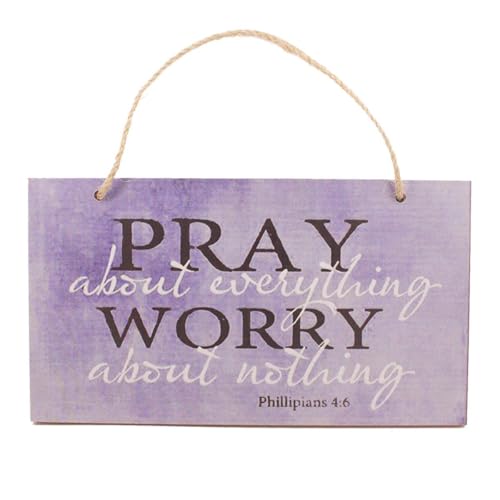 Highland Graphics bouti1583 Pray About Everything Wooden Sign Decor 9.5" by 5.75" 41-250 (Standard Version) - Image 3