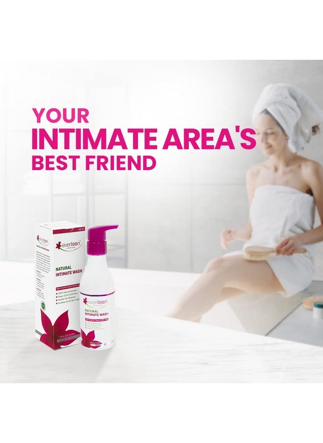 everteen Natural Intimate Wash For Feminine Hygiene In Women - 2 Packs (210Ml Each)  - Image 2