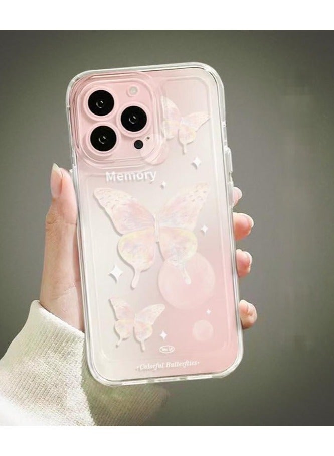 Transparent Butterfly Case  iPhone 16 Pro