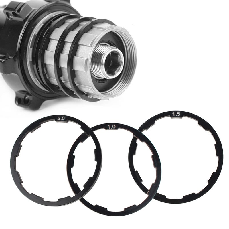 Aluminium Alloy Bike Hub Spacer Kit 3 Pcs 1mm 1 5mm 2mm for Mountain Road Bike - Image 4