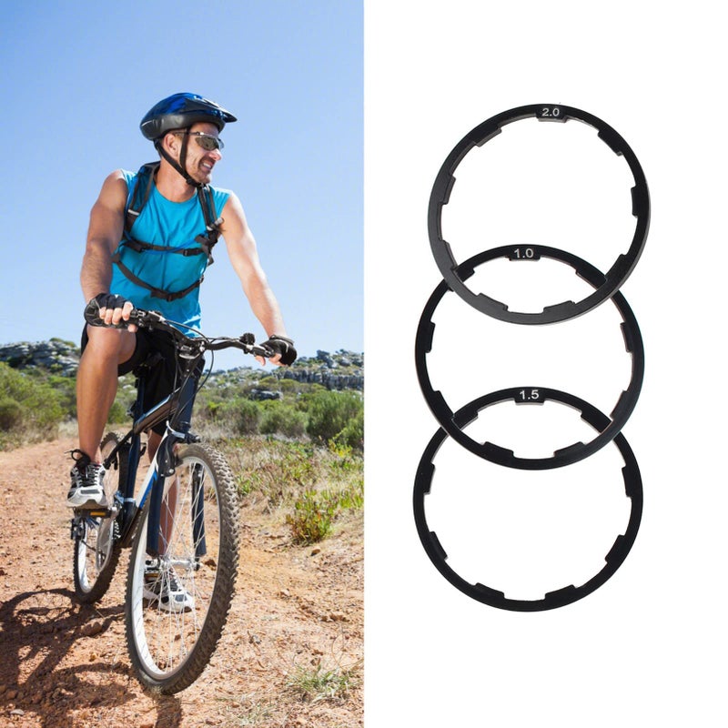 Aluminium Alloy Bike Hub Spacer Kit 3 Pcs 1mm 1 5mm 2mm for Mountain Road Bike - Image 3