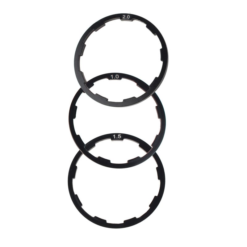 Aluminium Alloy Bike Hub Spacer Kit 3 Pcs 1mm 1 5mm 2mm for Mountain Road Bike - Image 2