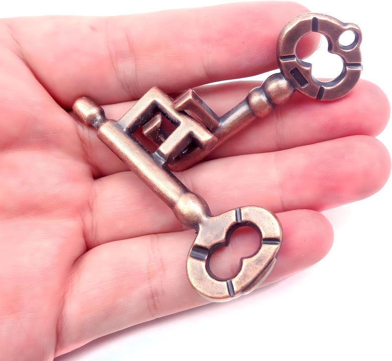 MAGIKON Traditional Metal Brain Teaser â€“ Classic Puzzle Toy for Logic & Skill Development (Keys) - Image 3