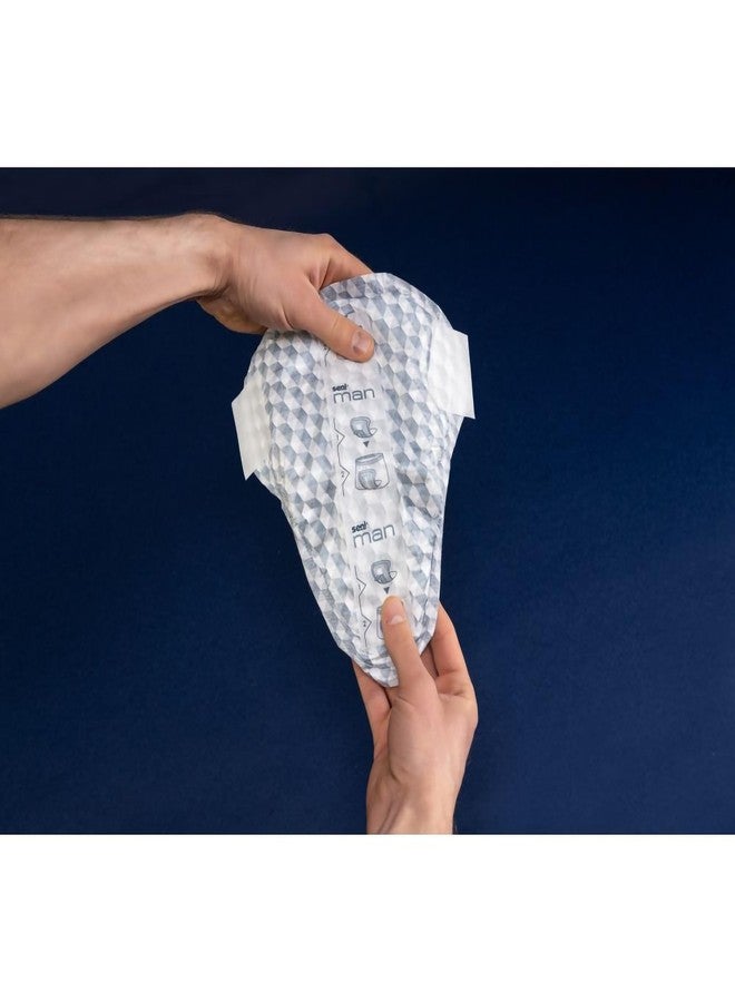 Seni Man Active Guards, Male Incontinence Bladder Control Pads, 8-9/10" x 10-3/5", 90 Count (6 Packs of 15, Moderate Absorbency with Adhesive Strip and Super Absorbent Core, for Men - Image 4