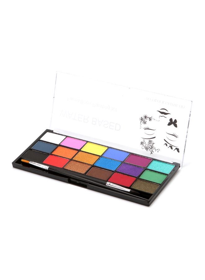 طقم أدوات ألوان مائية للرسم على الوجه والجسم متعدد الألوان - Image 3