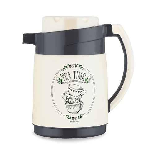 Trueware Aqua Jug Insulated Flask - 750 Ml | Insulated Tea Pot Kettle Inner Steel Outer Plastic | Hot & Cold | Food Grade Plastic | Lightweight BPA-Free | Wide Mouth Design | Ideal for Office, Travel - Image 1