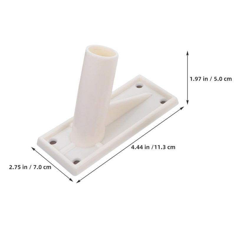 2 Pcs Heavy Duty Metal Side Mount Flag Pole Bracket Wall Holder For Outdoor House - Image 3