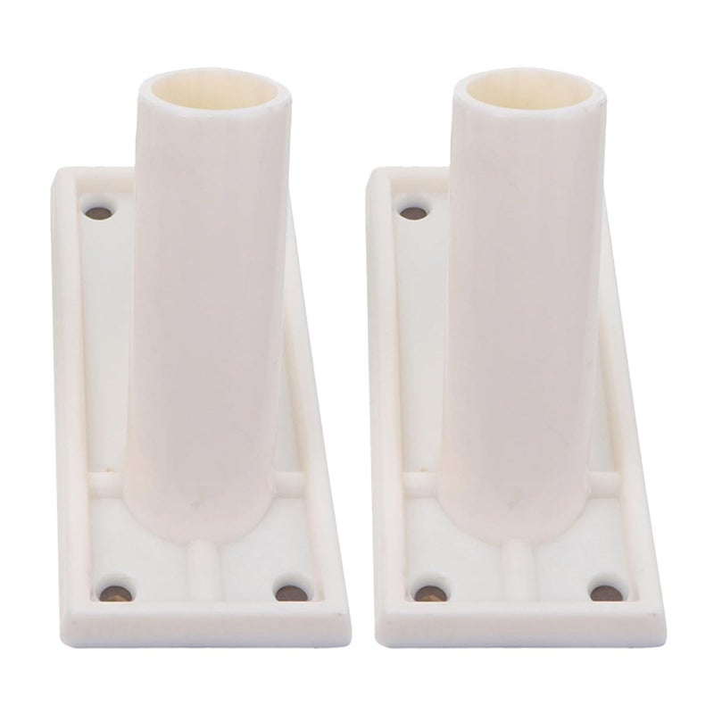2 Pcs Heavy Duty Metal Side Mount Flag Pole Bracket Wall Holder For Outdoor House - Image 2