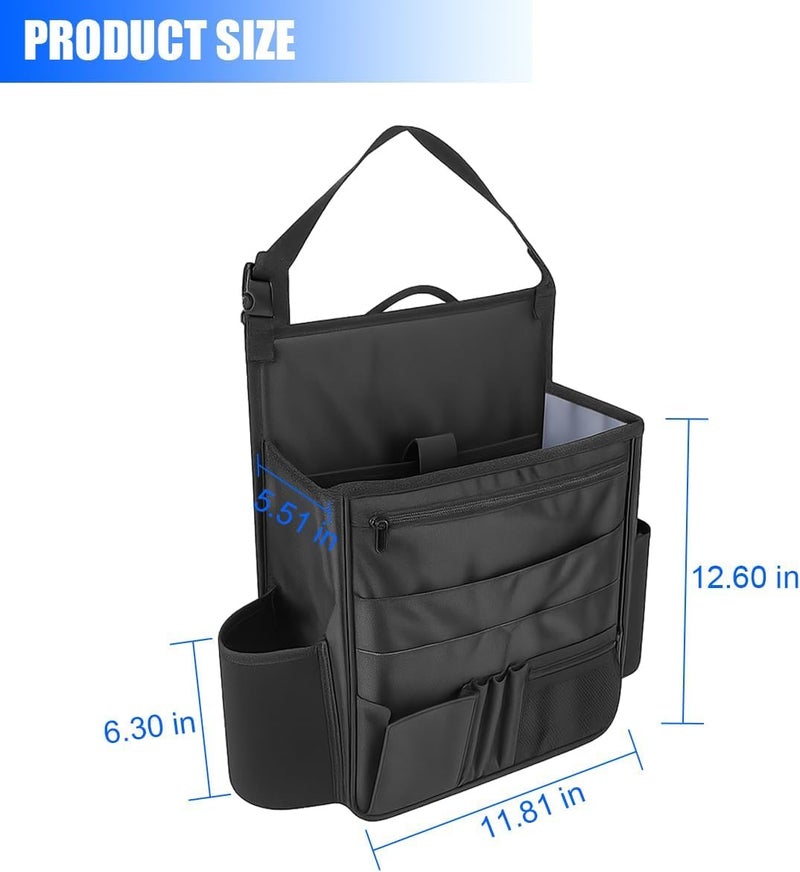 KASTWAVE Car Front Seat Organizer - Adjustable Storage Bag for Files, Laptop, and Essentials - Image 5
