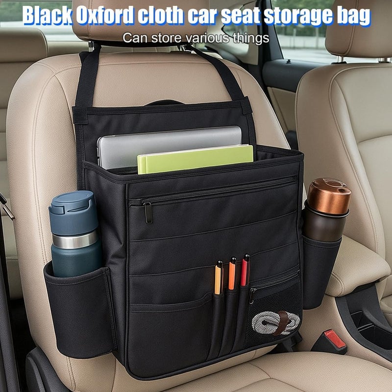 KASTWAVE Car Front Seat Organizer - Adjustable Storage Bag for Files, Laptop, and Essentials - Image 2
