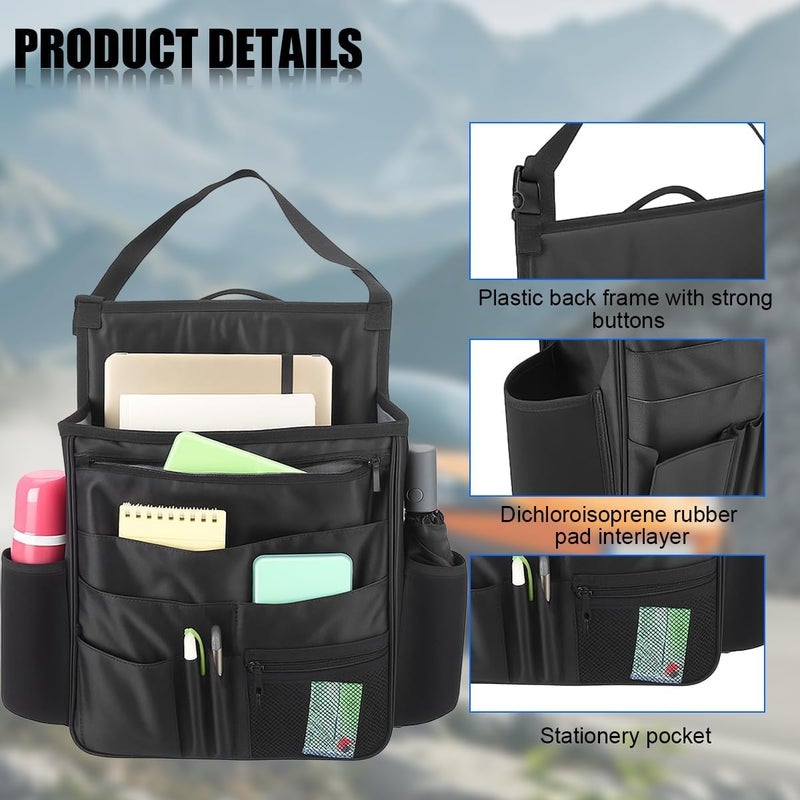 KASTWAVE Car Front Seat Organizer - Adjustable Storage Bag for Files, Laptop, and Essentials - Image 3