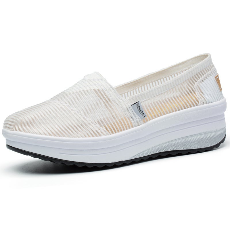Women'S Travel Shoes, Dance Rocking Shoes, Breathable Hollow Low-Heeled Walking Shoes, Nurse Shoes, Dropshipping, Casual And Versatile - Image 1