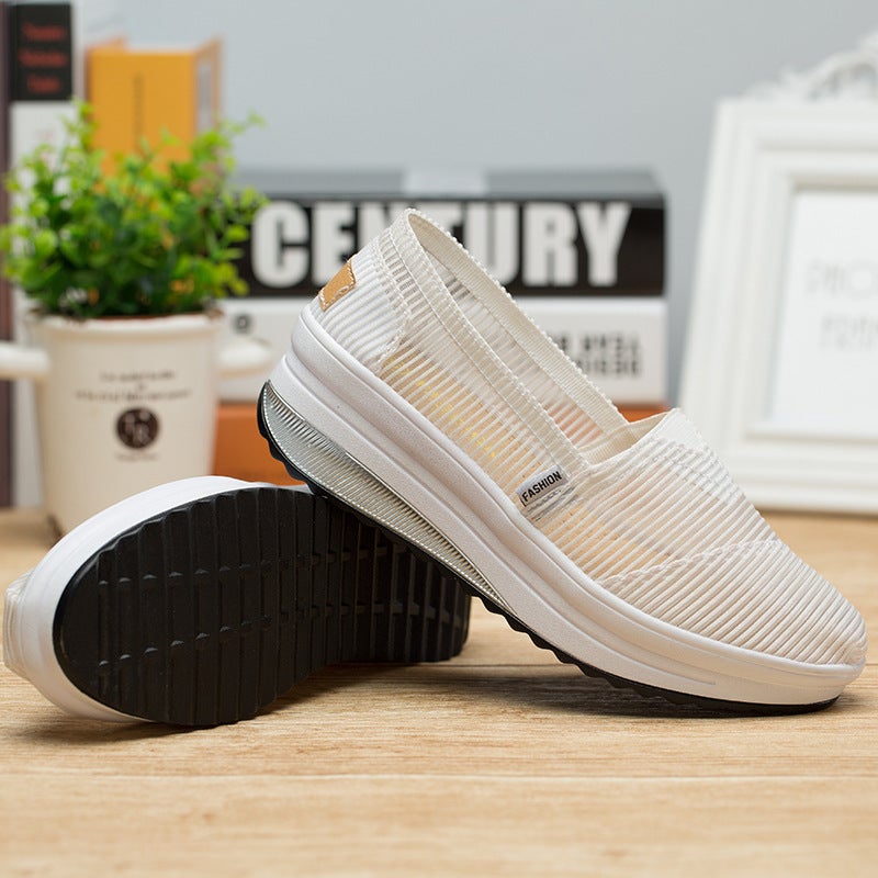 Women'S Travel Shoes, Dance Rocking Shoes, Breathable Hollow Low-Heeled Walking Shoes, Nurse Shoes, Dropshipping, Casual And Versatile - Image 3
