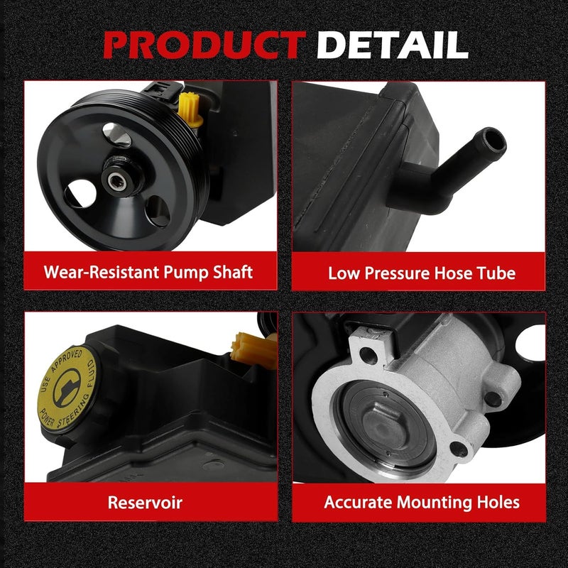 Autodevil 20-38771 Power Steering Pump for Jeep Wrangler and Cherokee - Image 4