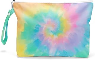 Fokongna Boho Makeup Bag, Toiletry Bag, Waterproof Large Capacity Travel Cosmetic Bag, Zipper Pouch for Women, Girls, - Image 1