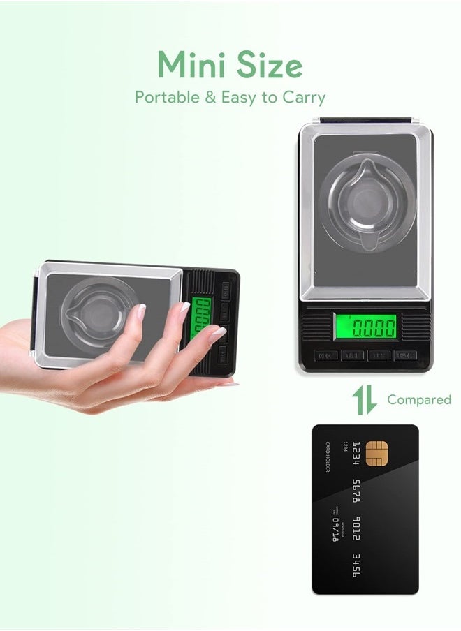ZENCRO - Milligram Scale (50g/ 0.001g) - Mg/Gram Scale, Precision Digital Pocket Kitchen Scale for Powder Medicine/Jewelry/Reloading/Herb(Including Batteries, Calibration Weights) - Image 1
