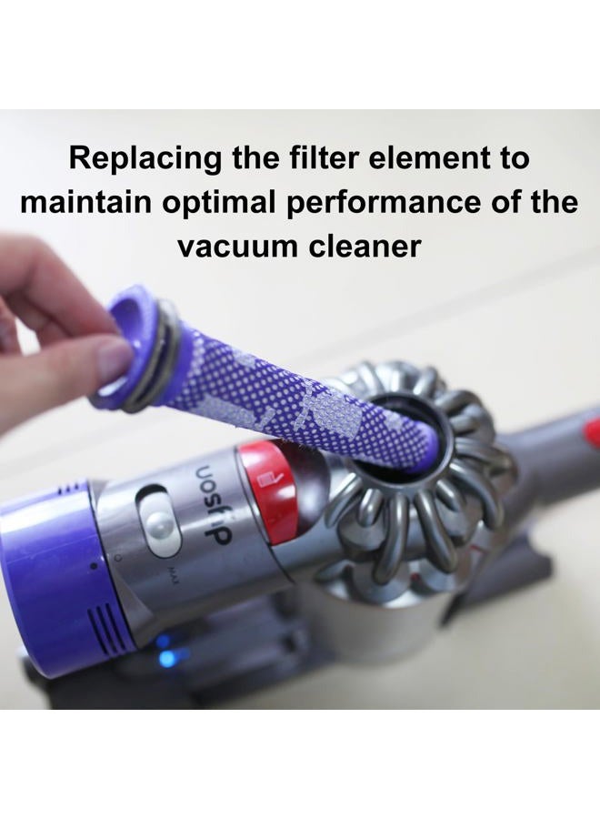 Nukisa Vacuum Filter Replacement Parts Compatible with Dyson V7/V8 Animal, V8 Absolute & SV10 Cordless Vacuum Cleaners, Replaces Part # 965661-01 & 967478-01 (V7/V8-3 Pack Pre-Filters & 3 Pack Post-Filters) - Image 5