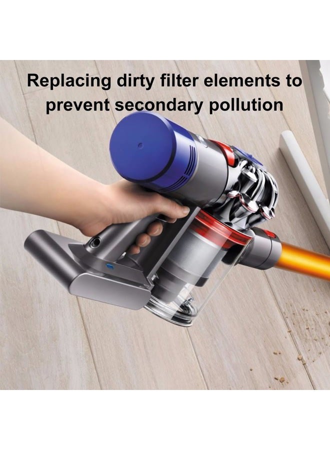Nukisa Vacuum Filter Replacement Parts Compatible with Dyson V7/V8 Animal, V8 Absolute & SV10 Cordless Vacuum Cleaners, Replaces Part # 965661-01 & 967478-01 (V7/V8-3 Pack Pre-Filters & 3 Pack Post-Filters) - Image 4