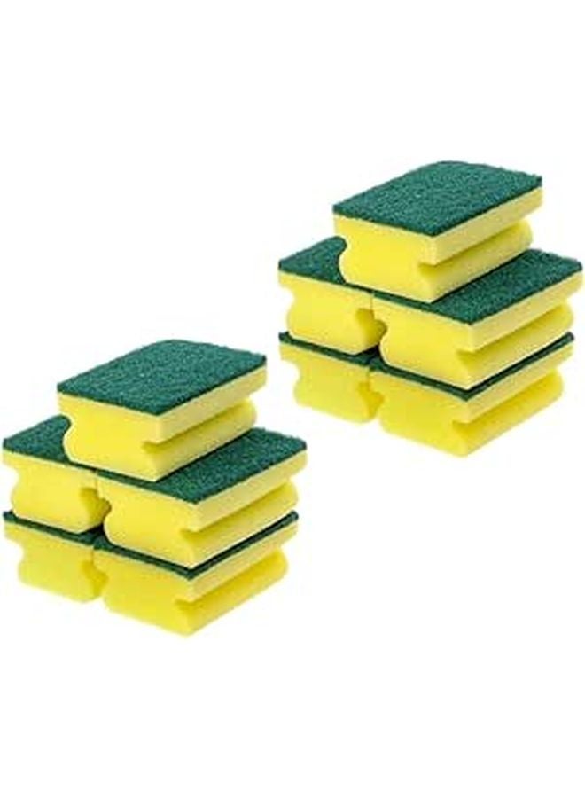 10Pcs Eco Friendly Non Scratch Scrub Sponges For Kitchen Pot And Multi Surface Cleaning - Image 1