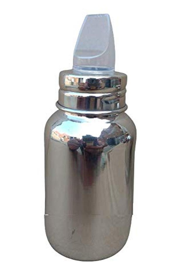 Lappu Double Kids Stainless Steel/Steel Feeder, Anti Colic 2 in 1 Feeding Bottle/Spout Sipper (290ml) - Image 2