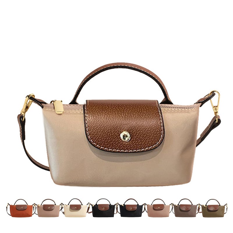 SANIKAWA Fashion Mini Crossbody Bag, Handbags Purses with Adjustable Strap for Women, Ladies Shoulder Totes Bag (Khaki) - Image 1