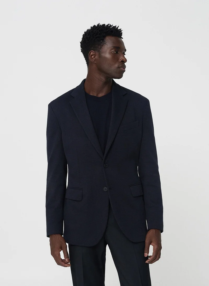 مانجو مان Slim fit microstructure blazer