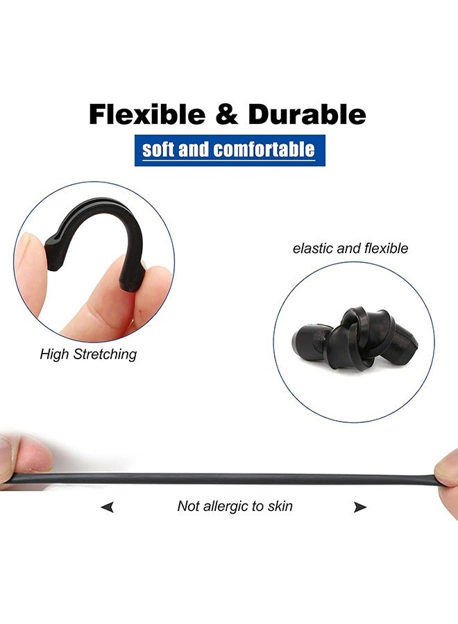 HS Optical Premium Grade Comfortable Silicone Anti-Slip Holder For Glasses, Ear Hook, Eyeglass Temple Tip 4 Pairs Protectors Eyeglasses Retainers Glasses Stoppers Grip - Image 2