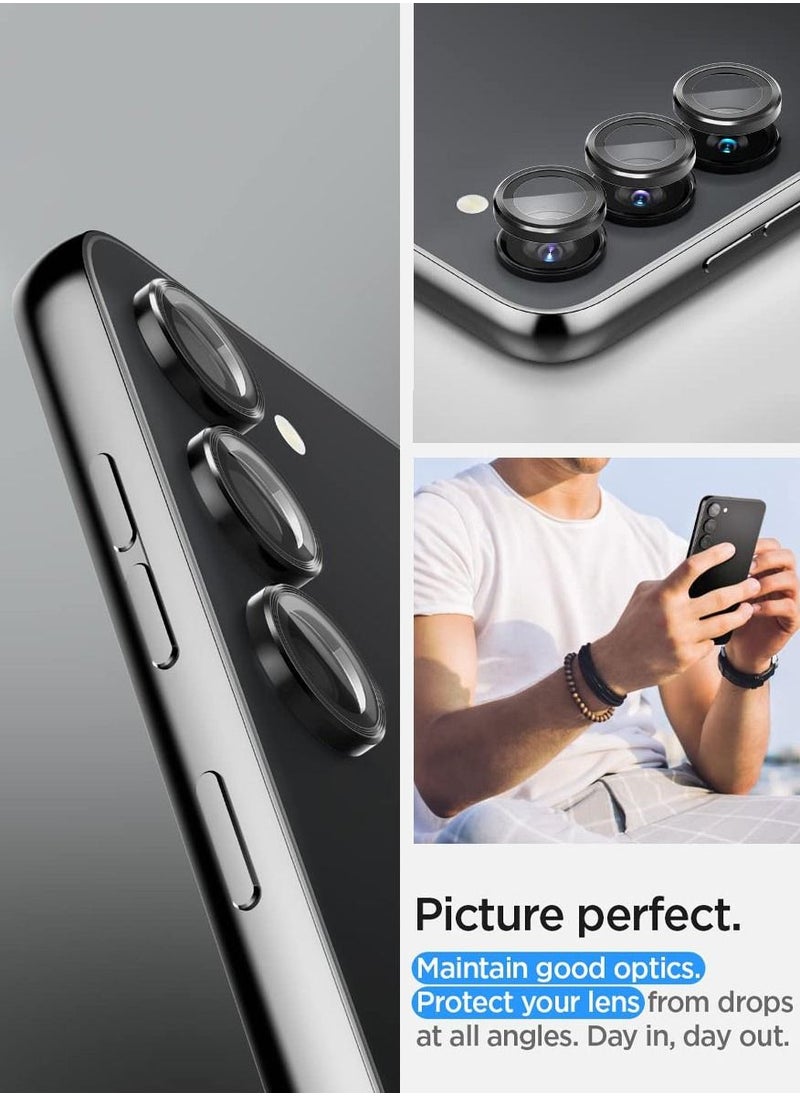 Spigen - GLAStR EZ-Fit Optik PRO for Samsung Galaxy S23 and Galaxy S23 PLUS Camera Lens Protector [2 PACK] - Black - Image 1