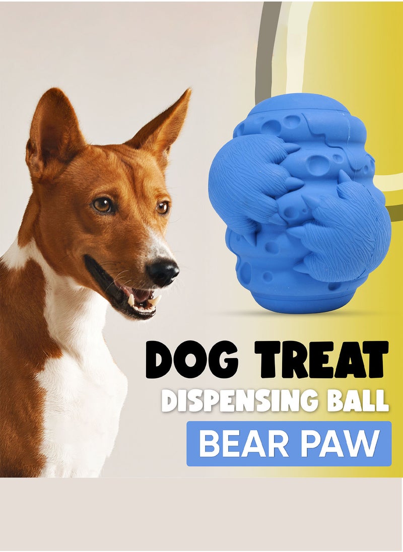 CHEWY BONE - Large dog ball treat dispensing rubber dog toy for big dogs - Image 1