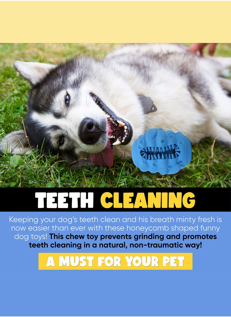 CHEWY BONE - Large dog ball treat dispensing rubber dog toy for big dogs - Image 1