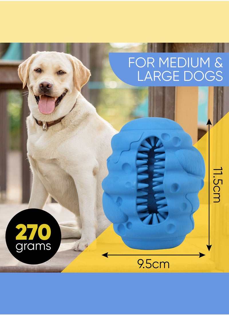 CHEWY BONE - Large dog ball treat dispensing rubber dog toy for big dogs - Image 1