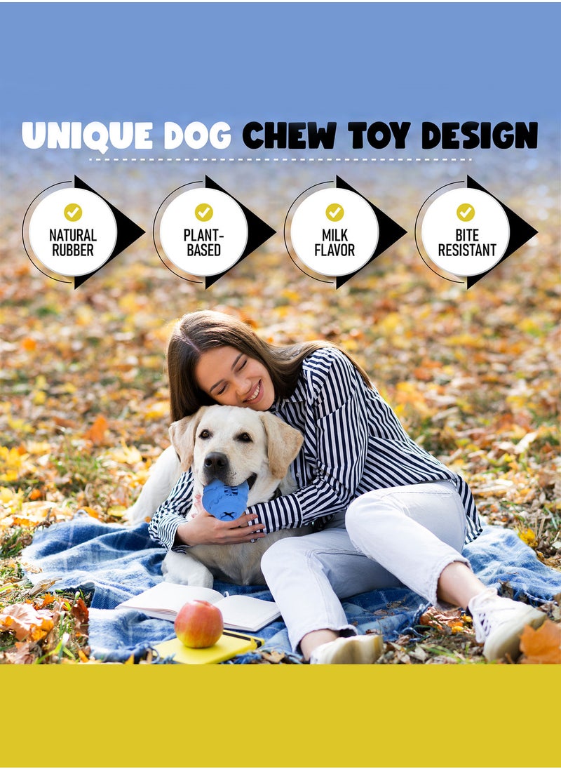 CHEWY BONE - Large dog ball treat dispensing rubber dog toy for big dogs - Image 1