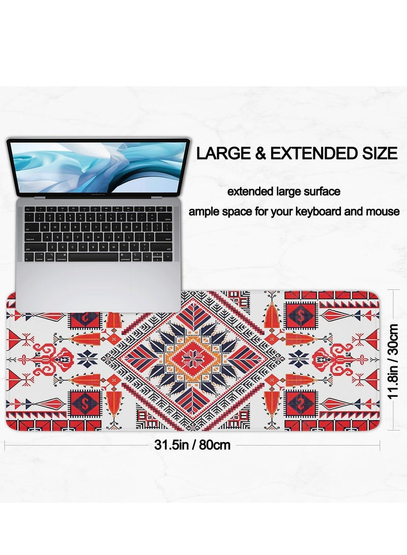 ASIV Large Desk Mouse Pad, Waterproof Gaming Mouse Pad, 800 x 300 x 3mm, 31.5 x 11.8 x 0.157in, Gaming Mouse Pad, XXL Desk Mat, Non-Slip Desk Mat, XL Gaming Mouse Pad, Thick Rubber Desk Pad Mouse Pad, Suitable for Gaming, Office, and Home Use - Image 2
